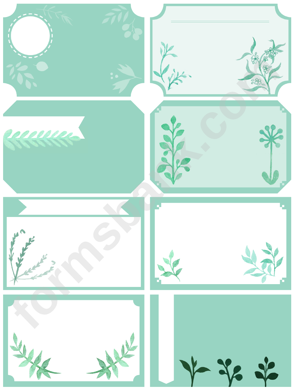 Gift Label Template
