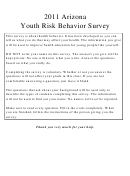 Youth Risk Behavior Survey - 2011