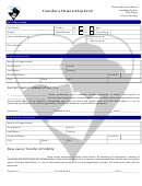 Transfer Of Ownership Form - Waf