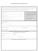 Student Separation Verification Form Printable pdf