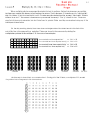 Lesson Practice 5a Multiply By 10, 10 - 1 Dime Worksheet With Answers