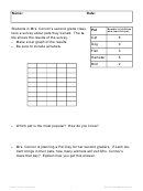 Data Analysis: Pet Survey Worksheet - Kawas, 2004 Printable pdf