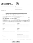 Request For Appointment Of Process Server - St Louis County, Missouri