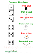 Snowman Dice Games Activity Sheets And Instructions