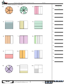 Expressing Fractions Numerically Worksheet With Answers Printable pdf
