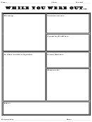 While You Were Out Student Assignment Sheet Printable pdf