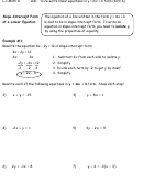 L-1 Math 8 Rewriting Linear Equations In Slope Intercept Form Worksheet Printable pdf