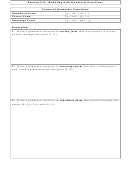 Section 5.8 Writing Quadratic Functions In Standard, Vertex And Intercept Form Worksheet