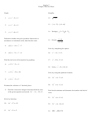 Algebra 2 Chapter 5 Algebraic Manipulation Worksheet