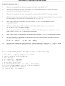 Solubility Review Questions Worksheet With Answers