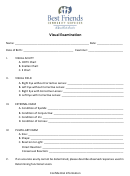 Visual Examination Form - Best Friends Community Services