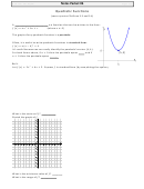 Math 160 Notes Packet #6 Quadratic Functions - Prof. Beydler Printable pdf