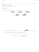 Worksheet 6.4 Arc Length - Calculus Maximus