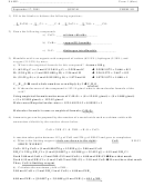 Chemistry 101 Sections 501-512 Worksheet With Answer Key - Texas A And M University, 2001