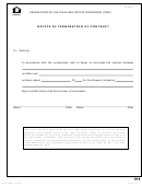 Form Tar-1902 - Notice Of Termination Of Contract