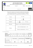 Physics Worksheet - Half-Yearly Examination - Kullegg Maria Regina Boys