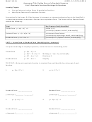 Quadratic Functions Working With Equations Worksheet With Answers