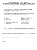 Volunteer Request For Waiver Of Fbi '- Federal Criminal History Fingerprint Record Check Form - Commonwealth Of Pennsylvania