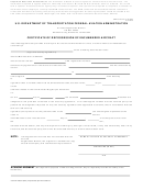 Ac Form 8050-4 - Certificate Of Repossession Of Encumbered Aircraft