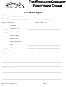 Work Order Request Form - The Woodlands Community Presbyterian Church