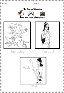 The Story Of Ganesha Activity Sheets Printable pdf