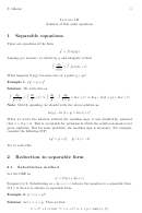 Solution Of First Order Equations Worksheets With Answers - S. Ghorai