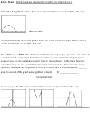 Quadratic Equations And Graphing And Intercept Form Worksheets Printable pdf