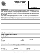 Public Records Request Form - City Of Willits Printable pdf