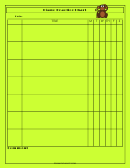 Green Piano Practice Chart