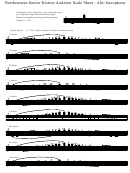 Alto Saxophone Scale Sheet