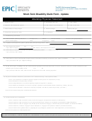 Short-term Disability Claim Form - The Epic Life Insurance Company