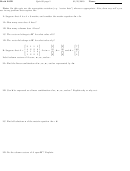 Math 205b Quiz 02 Worksheet - Linear Algebra, West Bengal State University - 2010