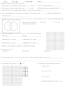 Test 1 Mat 190 Worksheet - Augusta Technical College - Winter 2008 Printable pdf