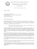 Letter From Attorney General Patrick Lynch To Comm’r Jack Warner, R.i. Bd. Of Governors Of Higher Education - Department Of Attorney General, State Of Rhode Island And Providence Plantations