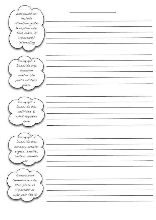 Diary Page Template Printable pdf