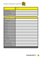 Property Inspection Checklist Template