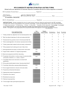 Sei Candidate Instruction Evaluation Form Printable pdf