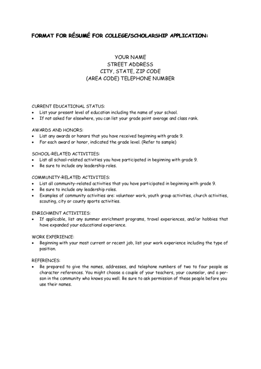 Resume Samples Printable pdf