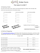 Scentsy Order Form printable pdf download