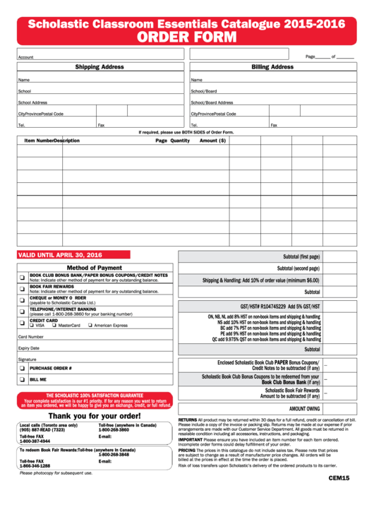 Sample Product Order Form Printable pdf