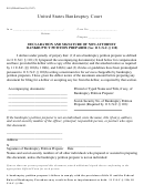 Form B19 - Declaration And Signature Of Non-attorney Bankruptcy Petition Preparer