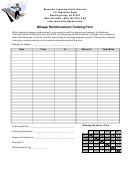 Bernards Township School District, Mileage Reimbursement Tracking Form