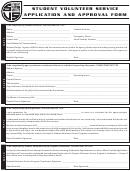 Student Volunteer Service Application And Approval Form