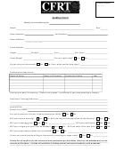 Crft Audition Form