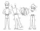 Artist Paper Doll Coloring Pages