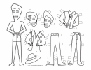 Elvis Paper Doll Coloring Pages