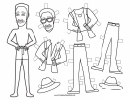Elvis Paper Doll Coloring Pages