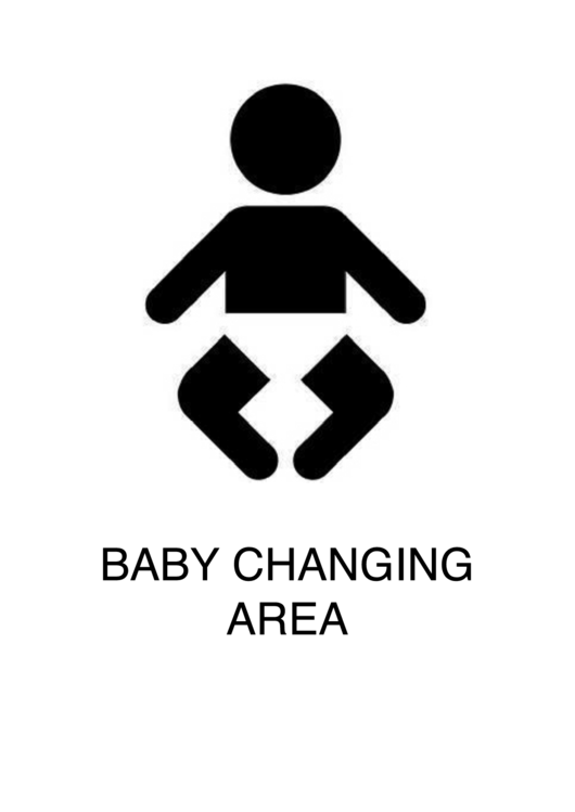 Baby Changing Area Sign Template Printable pdf
