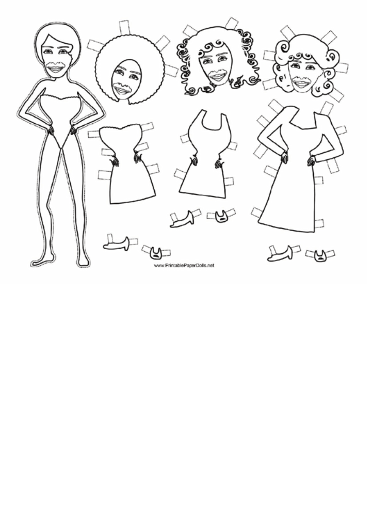 Sher Paper Doll Coloring Pages