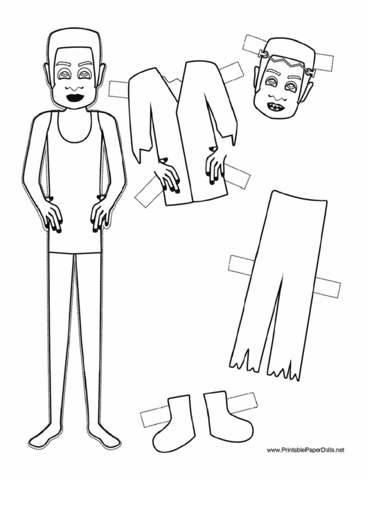 Frankie Paper Doll Coloring Pages